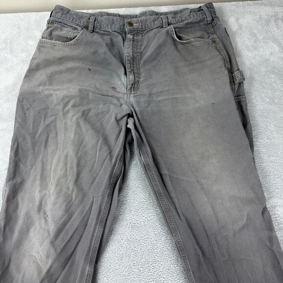 Carhartt Grey Loose Fit Denim Pants Men’s Size 40 x 34 - Picture 5 of 12